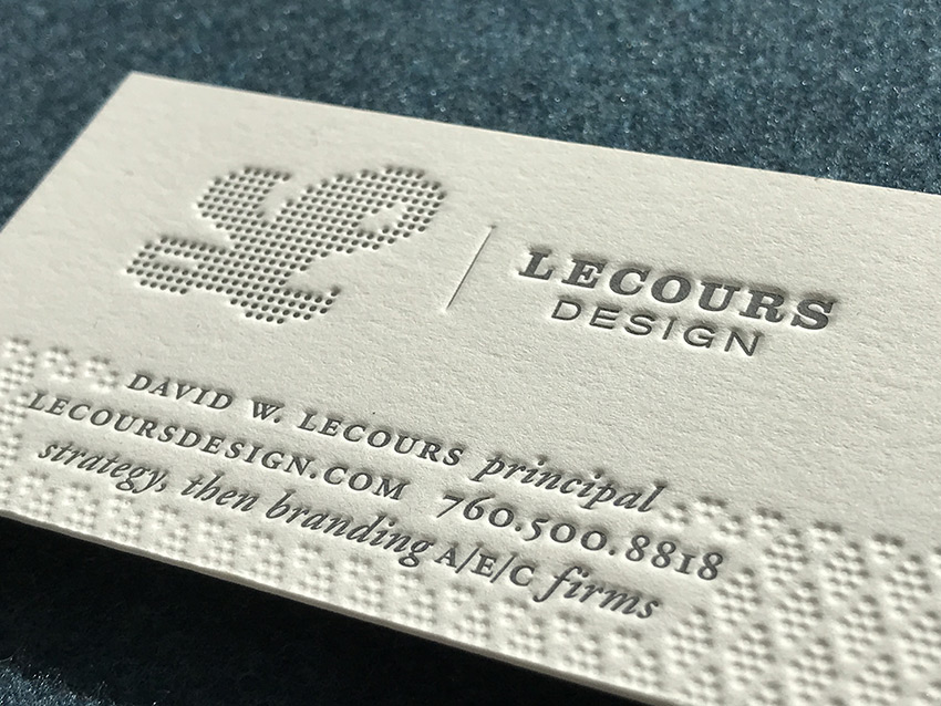 LecoursDesign business cards